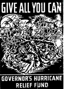 Hurricane Charley relief fund poster